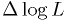\Delta \log L