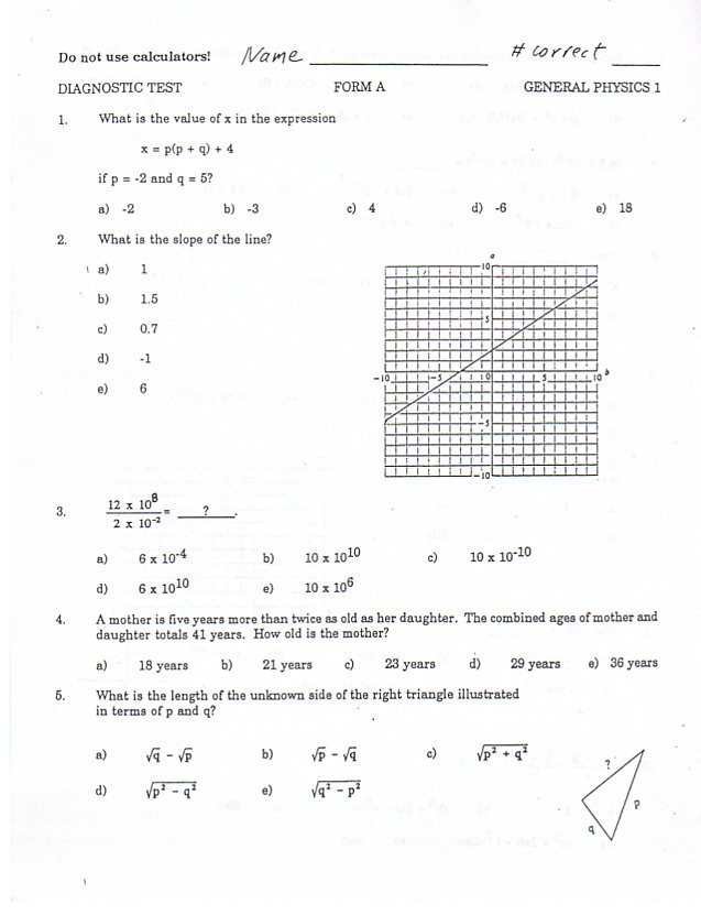click for answer key